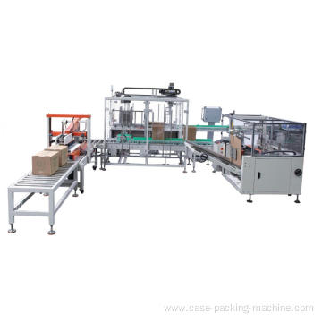automatic side push type case filler box packaging machine